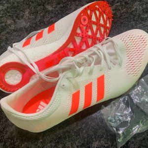 Adidas Adizero Avanti Running Spikes BB4092 BOOST White/Orange size 8 1/2